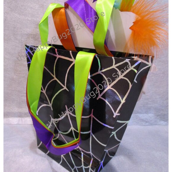 Papyrus DAY OF THE DEAD Halloween gift bag/tote-feathers + Tissue Paper-SEALED - Picture 5 of 10